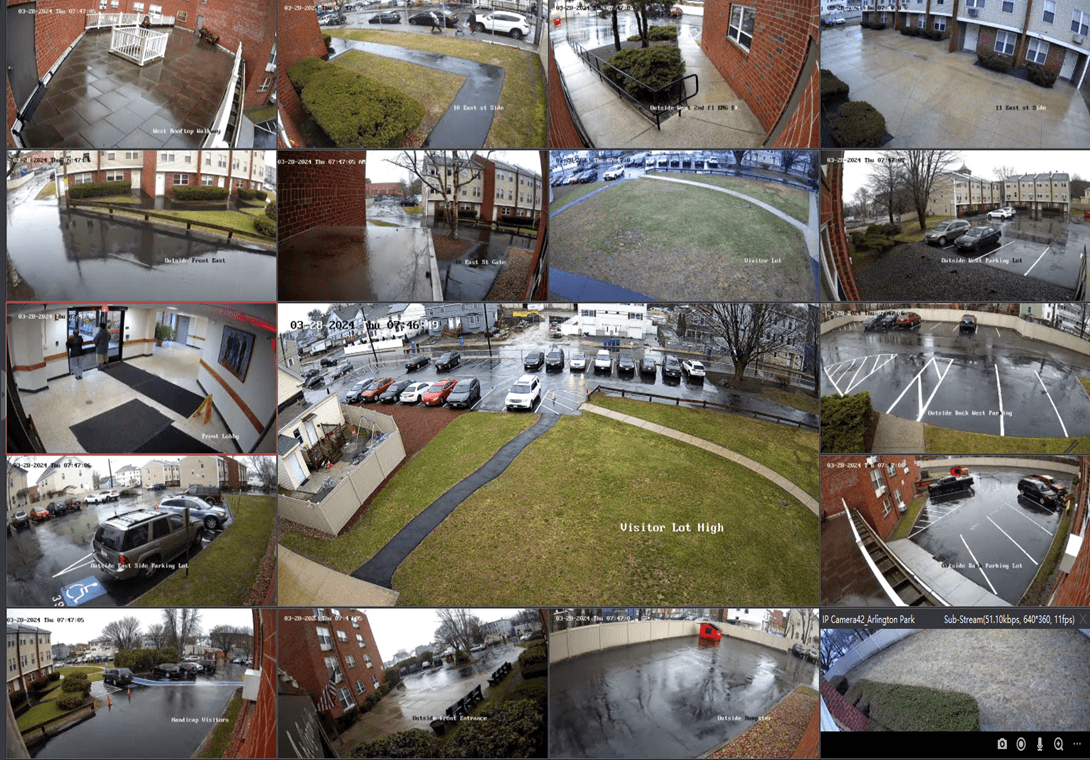 Apartment Complex CCTV Security Monitoring