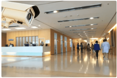 Healthcare Facility CCTV Monitoring - Hospital Corridor Security Camera